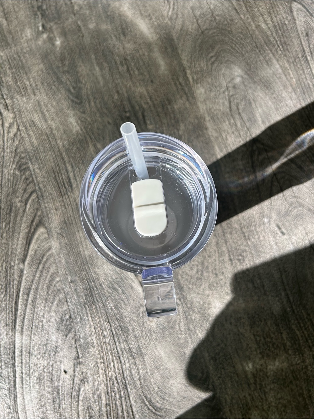 BMW White Travel Tumbler with Clear Lid and Straw - Picture 6 of 7